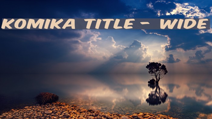 Komika Title - Wide Font examples