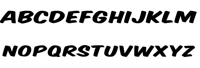 Komika Title - Wide Font LOWERCASE