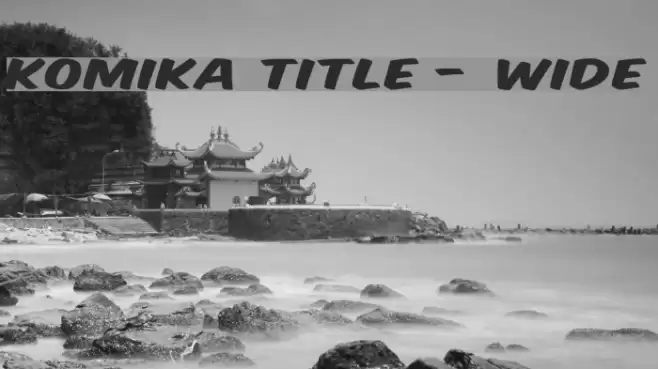 Komika Title - Wide  examples
