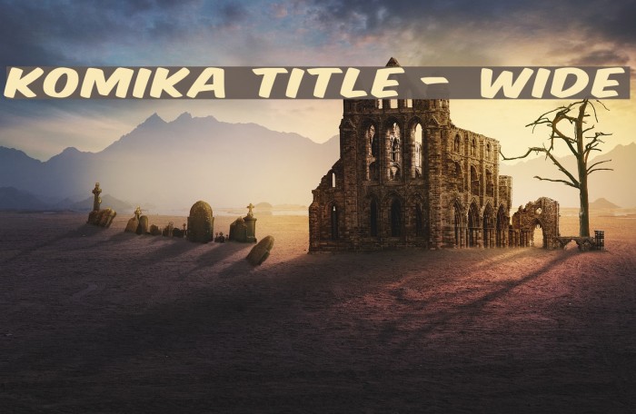 Komika Title - Wide Font examples