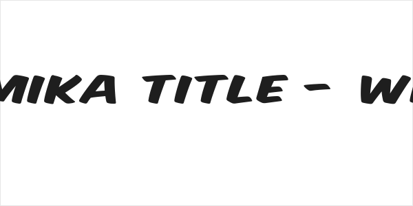 Komika Title - Wide Logo