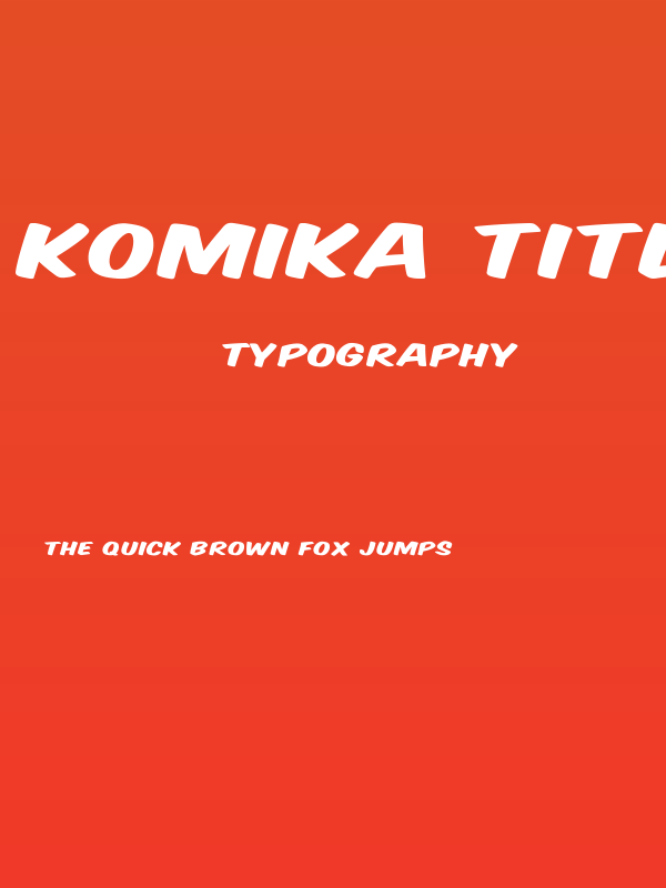 Komika Title - Wide Poster