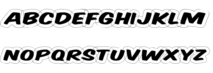 Komika Title - Wired Font LOWERCASE