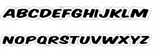 Komika Title - Wired Font LOWERCASE