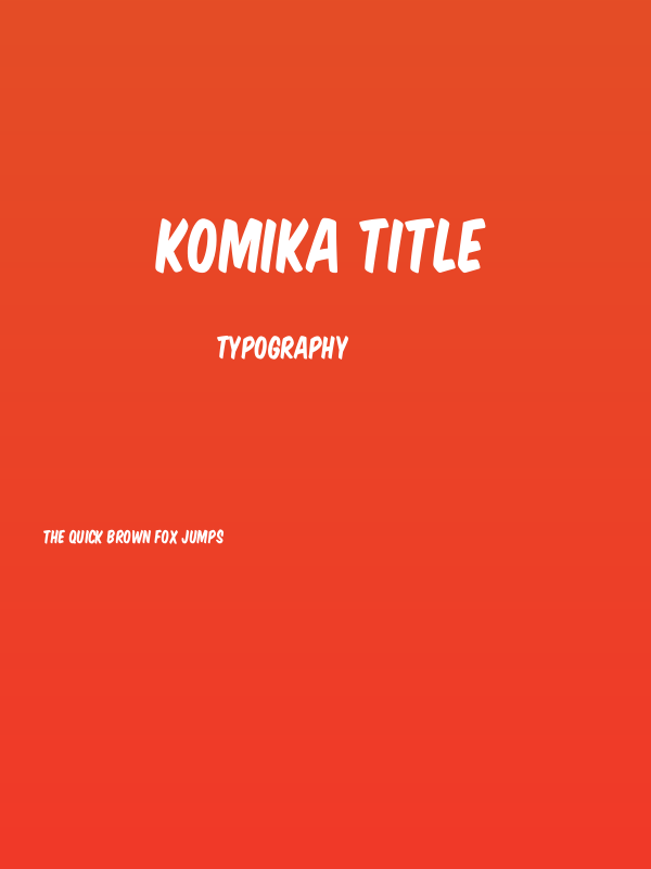 Komika Title Poster