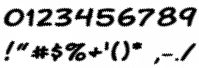 Komika Tread Font OTHER CHARS