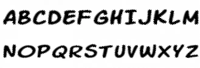 Komika Tread Font UPPERCASE