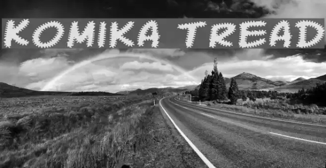 Komika Tread Font examples