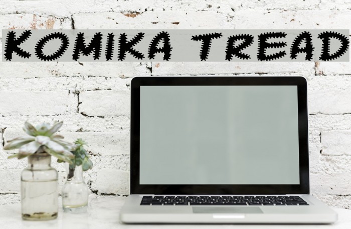 Komika Tread Font examples