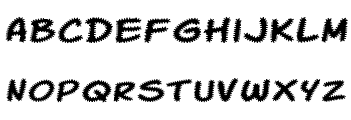 Komika Tread Font LOWERCASE