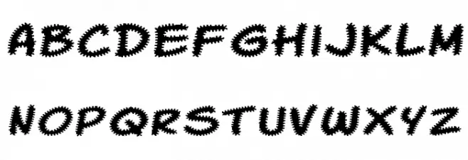 Komika Tread خط أحرف صغيرة