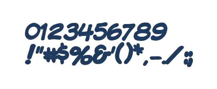 Komika display bold2 フォント その他の文字