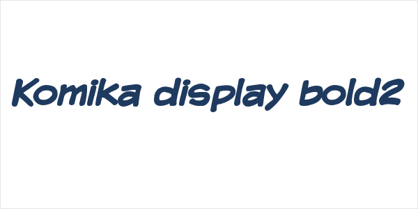 Komika display bold2 Logo