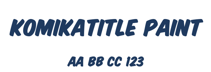 KomikaTitle Paint Font Preview