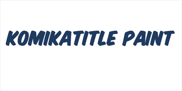 KomikaTitle Paint Logo