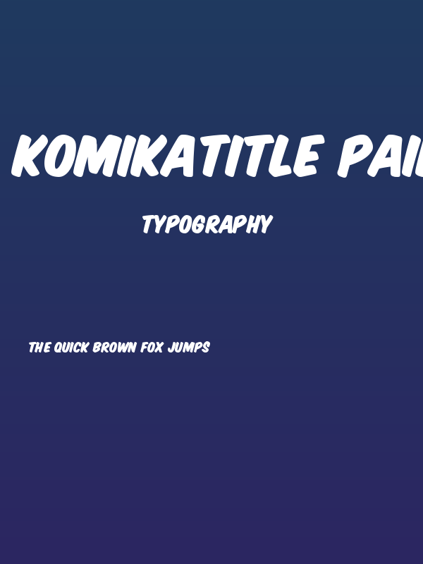 KomikaTitle Paint Poster