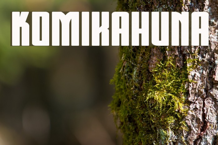 Komikahuna Font examples
