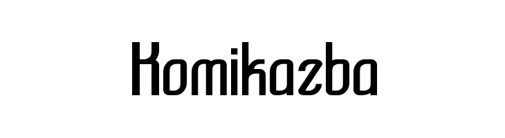 Komikazba Font