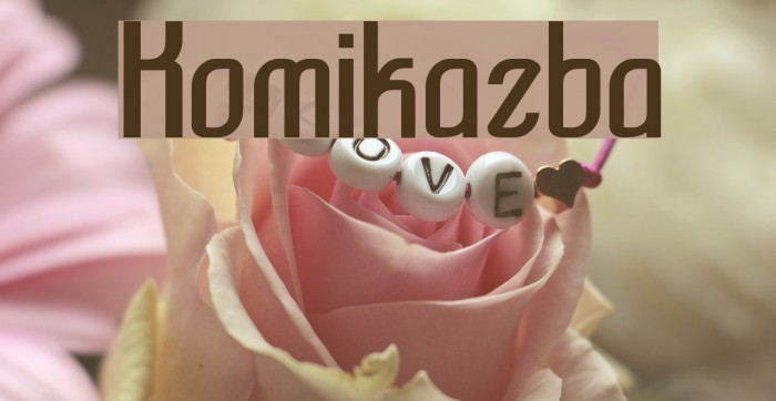 Komikazba Font examples