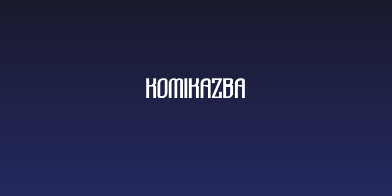 Komikazba Social Header