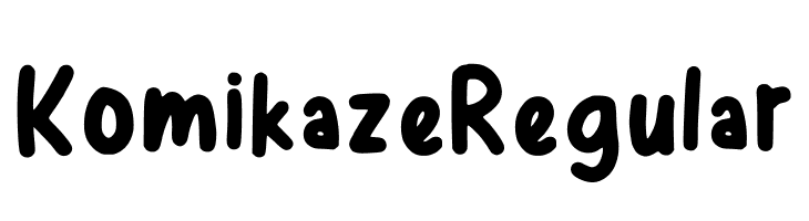 Komikaze Regular  Descarca Fonturi Gratis