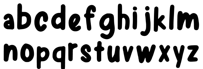 Komikaze Regular Font LOWERCASE