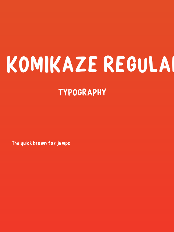 Komikaze Regular Poster