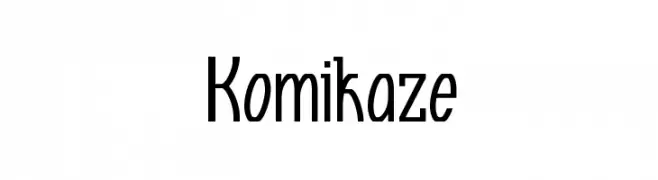 Komikaze  baixar fontes gratis