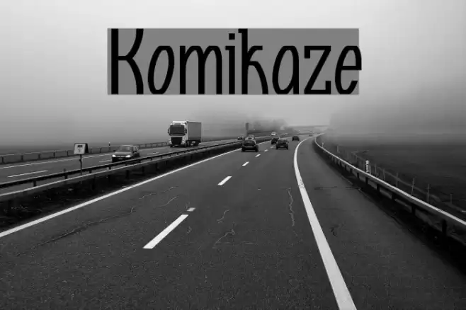 Komikaze Font examples