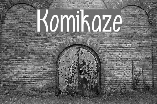 Komikaze Font examples