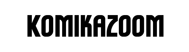 Komikazoom  フリーフォントのダウンロード