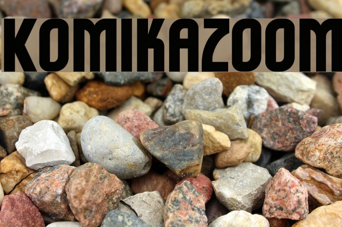 Komikazoom Font examples