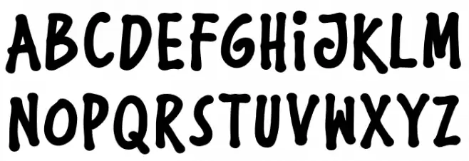 Komikula-Bold Font Litere mari