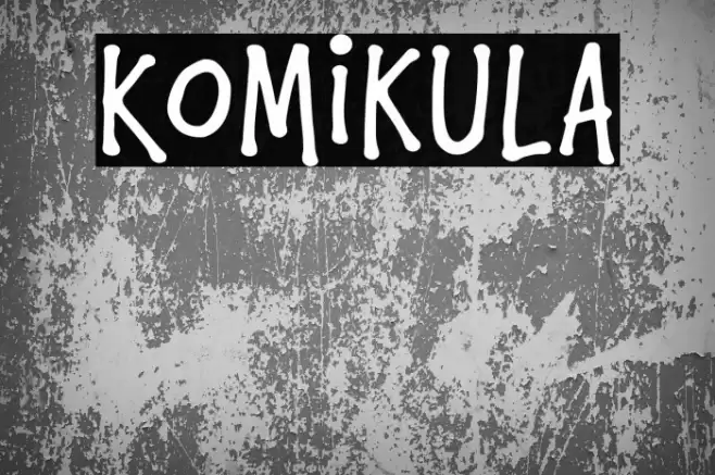 Komikula Font examples