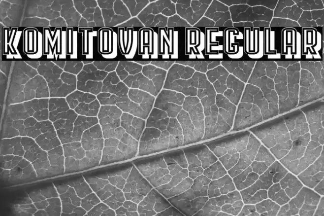 Komitovan Regular Font examples