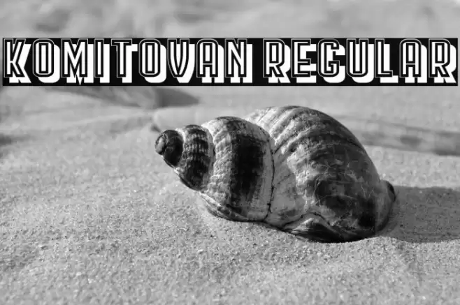 Komitovan Regular Font examples