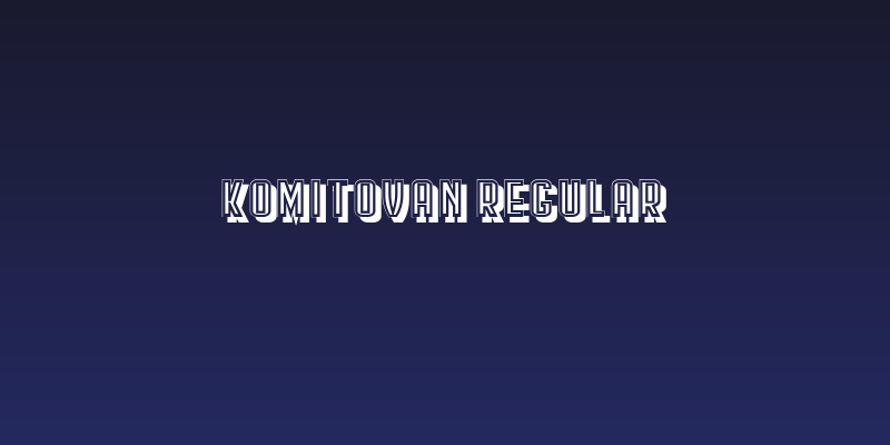Komitovan Regular Social Header