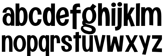 Komix Eighties Font Litere mici