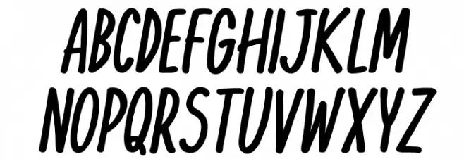 KomixCon Bold Italic फ़ॉन्ट अपरकेस