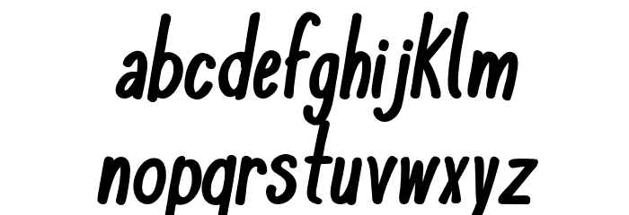 KomixCon Bold Italic Polices MINUSCULES
