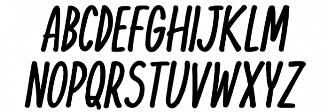 KomixCon Bold Italic Schriftart Groß