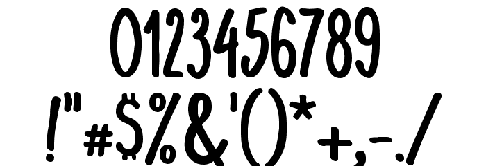 KomixCon Bold Font OTHER CHARS