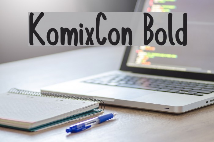 KomixCon Bold Font examples