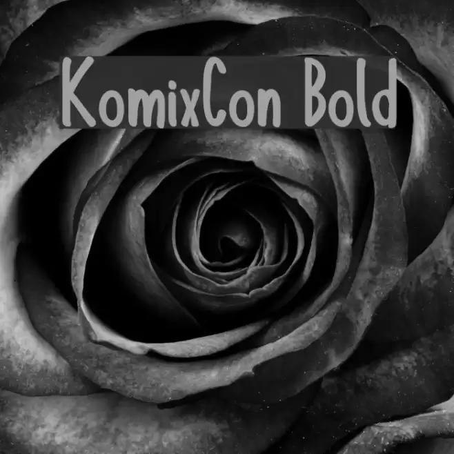 KomixCon Bold Polices examples