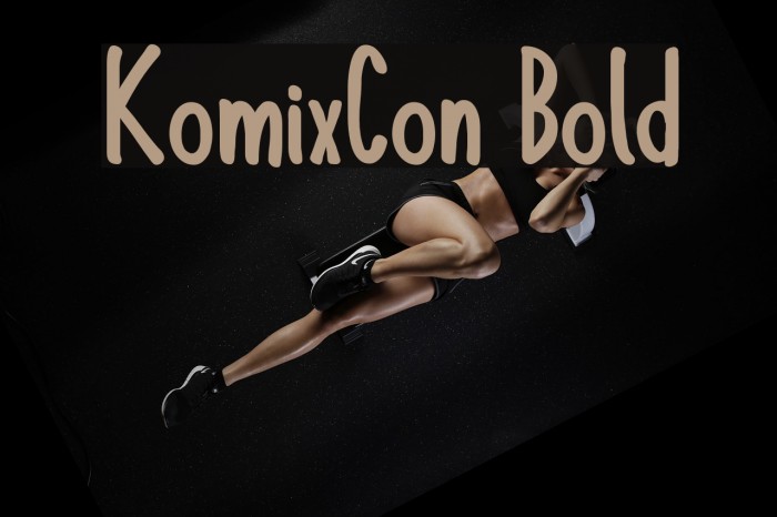 KomixCon Bold Font examples