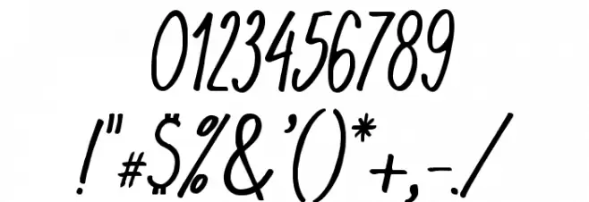 KomixConItalic Font OTHER CHARS