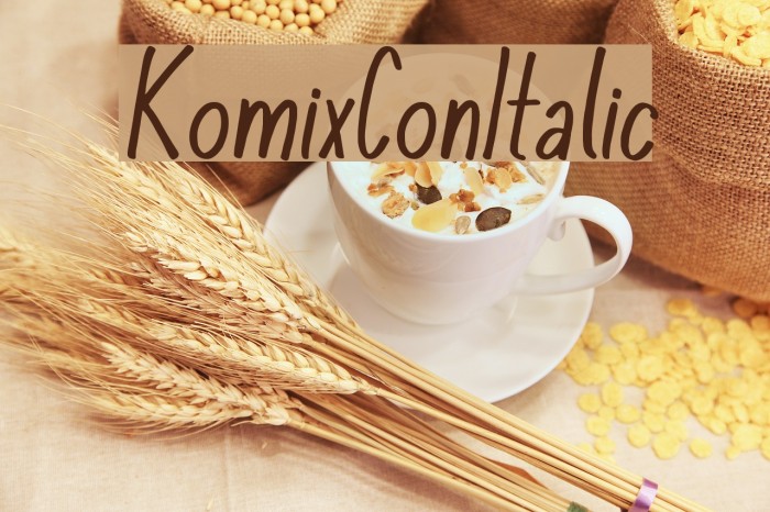 KomixConItalic Example 1
