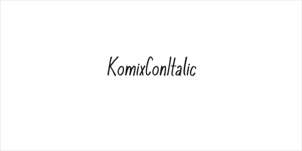 KomixConItalic Logo