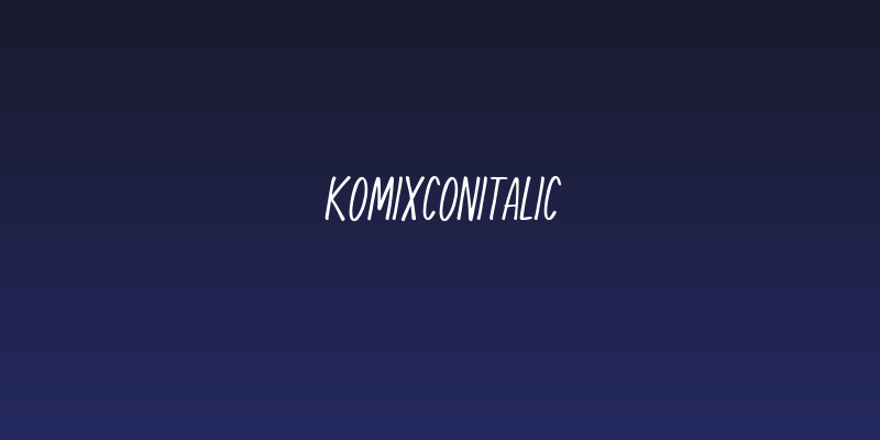 KomixConItalic Social Header