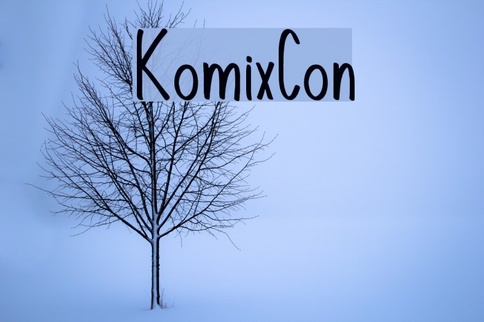 KomixCon Font examples